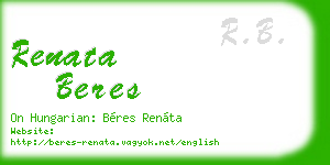 renata beres business card